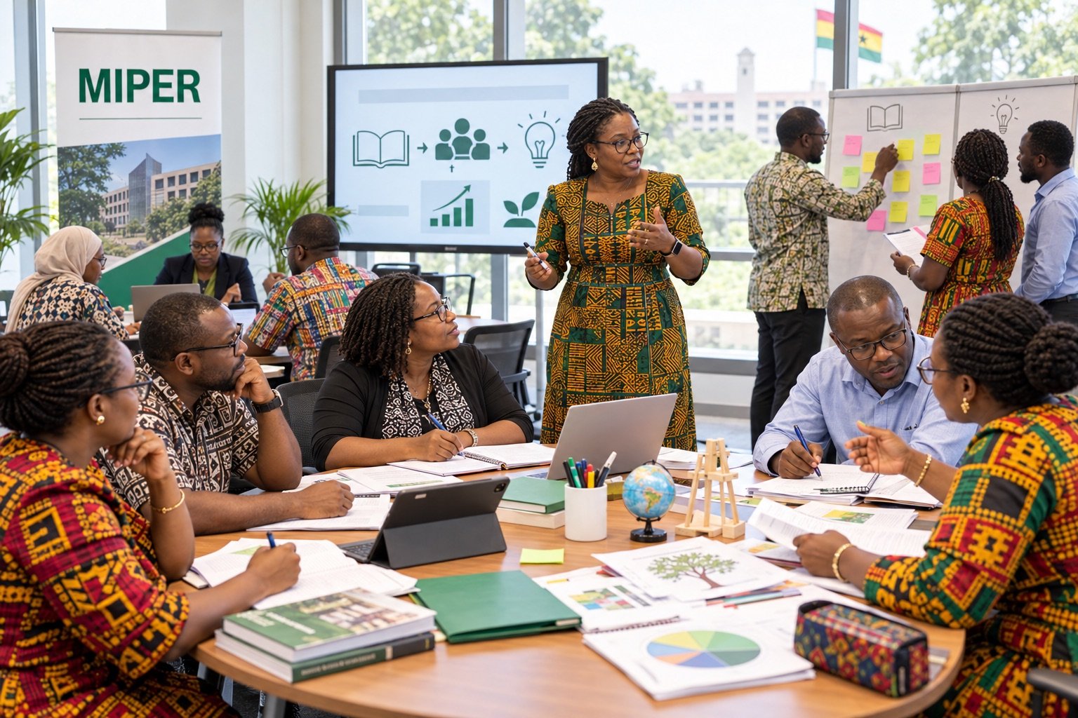 MIPER researchers and partners collaborating at a workshop